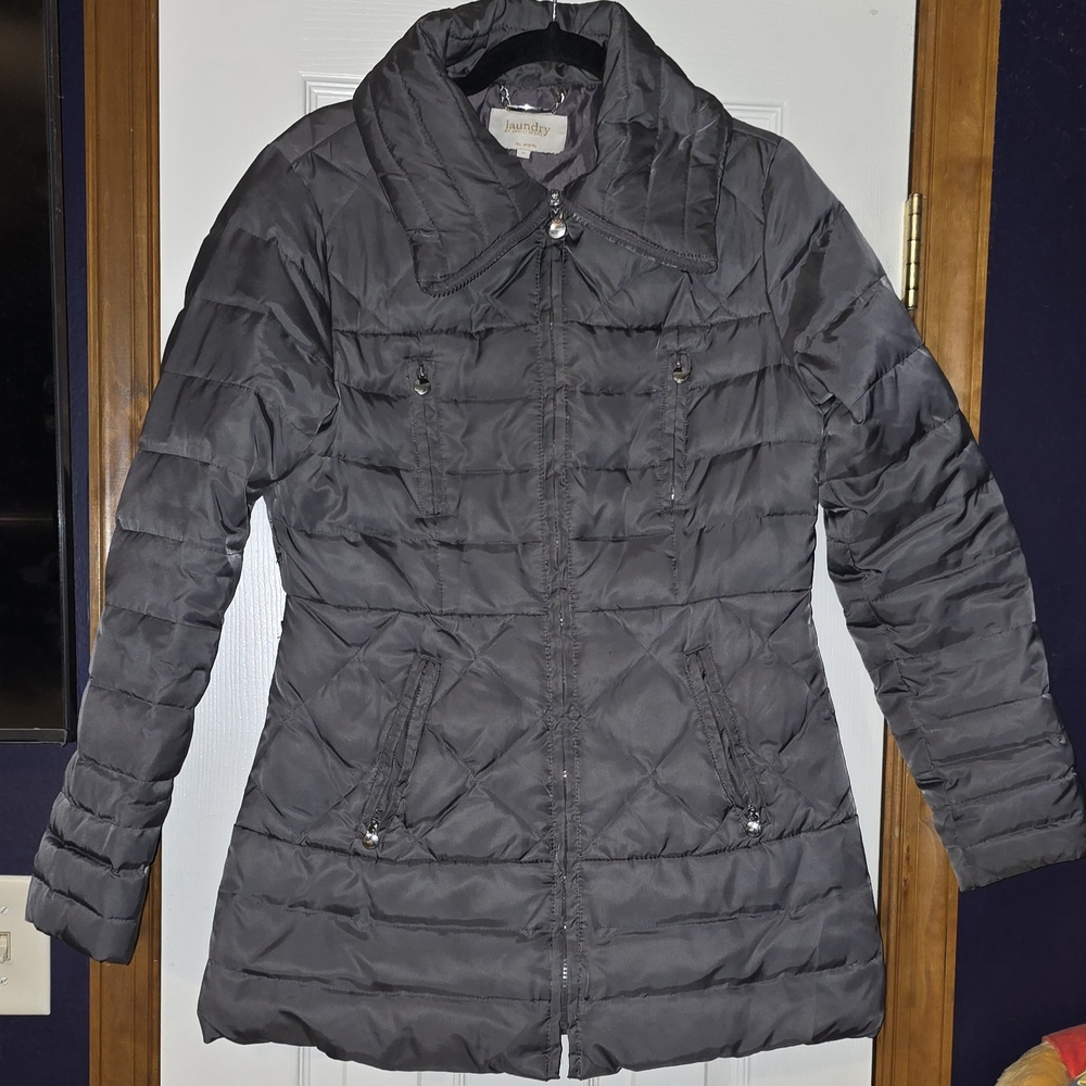 Women's Laundry M Fitted Puffer Jacket Chic Streetwear